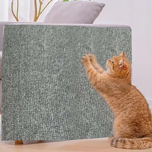 Self-Adhesive Cat Scratching Board, Wall and Sofa Protector for Cats, DIY Corner Mat, Light Gray, 40cm x 200cm - Image 7