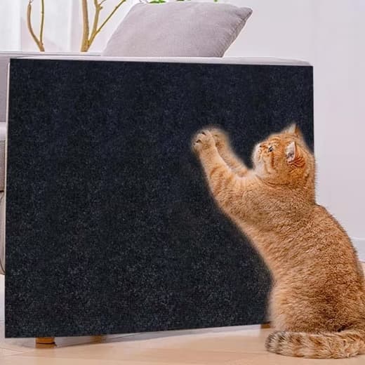 1 Pack Self-Adhesive Cat Scratching Board Wall Protector for Cats, DIY Corner Mat, 40cm x 200cm, Black - Image 7