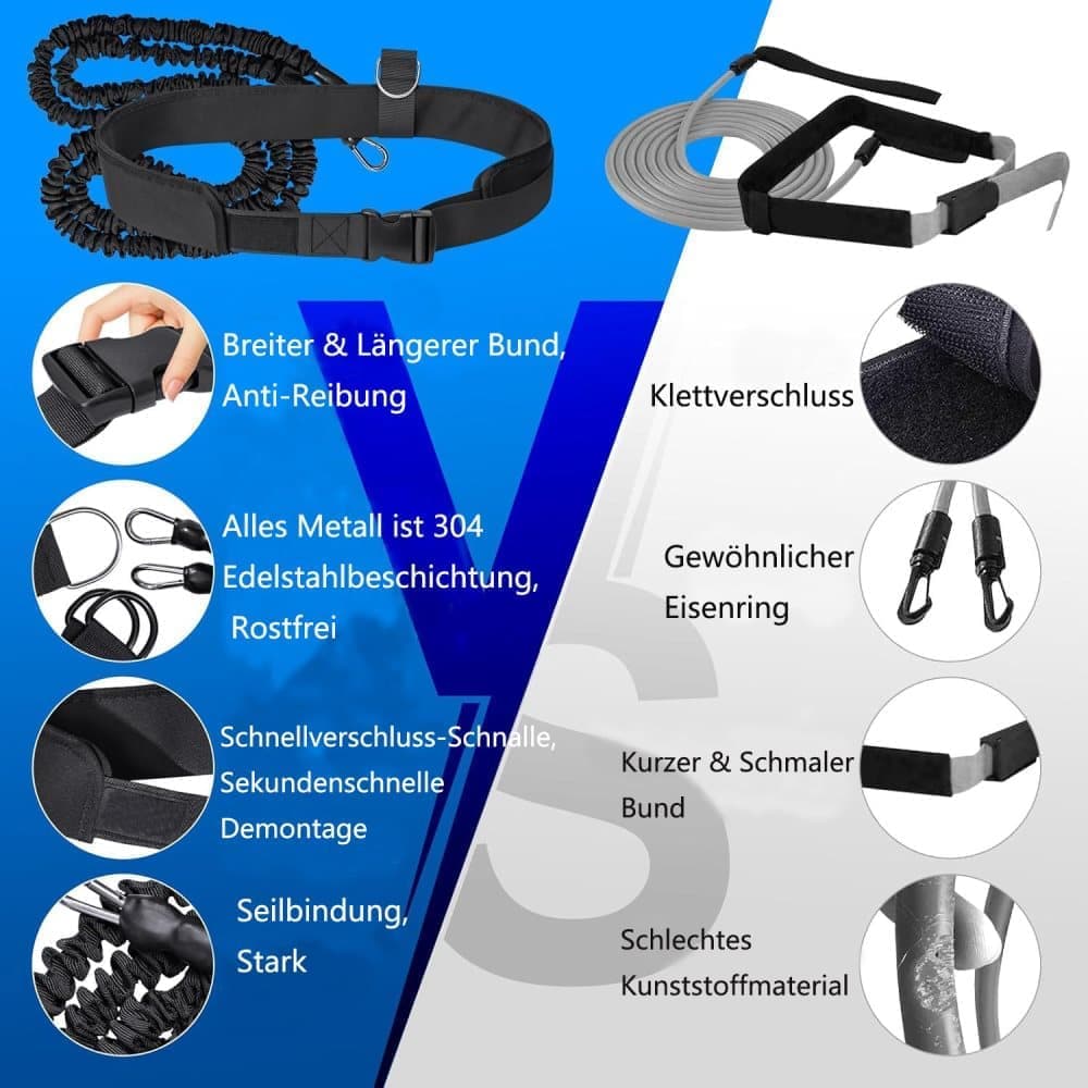 Adjustable Swim Training Belt for Adults and Children, 8-25 Feet, Compatible with Pools - Image 8