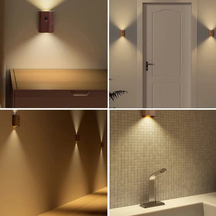 2-Pack LED Wall Lamp with Motion Sensor, Rechargeable, for Garden Fence Stairs and Patio - Image 7