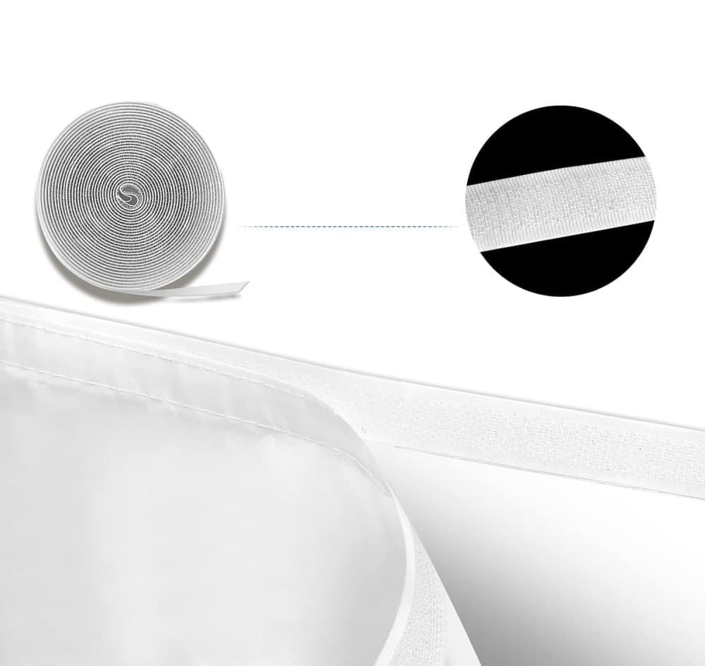 Energy-saving waterproof air conditioning door seal with zipper, easy to handle protective balcony door seal - Image 2