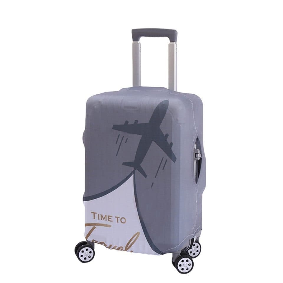 Elastic Suitcase Cover Travel Luggage Protective Cover Scratch Resistant Gray, XL (29-32 inch) - Image 1