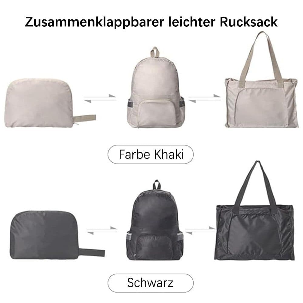 2-Pack Foldable Waterproof Ultralight Backpack for Camping Hiking Travel, Grey, Unisex Outdoor Daily Backpack - Image 3