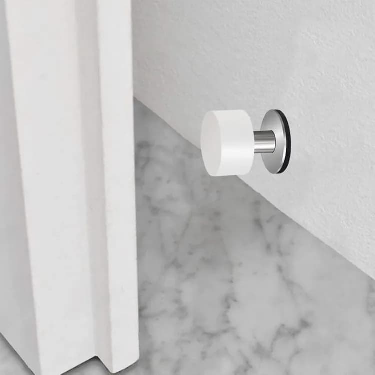 2-Pack Stainless Steel Self-Adhesive Door Stop, fits all doors - Image 4