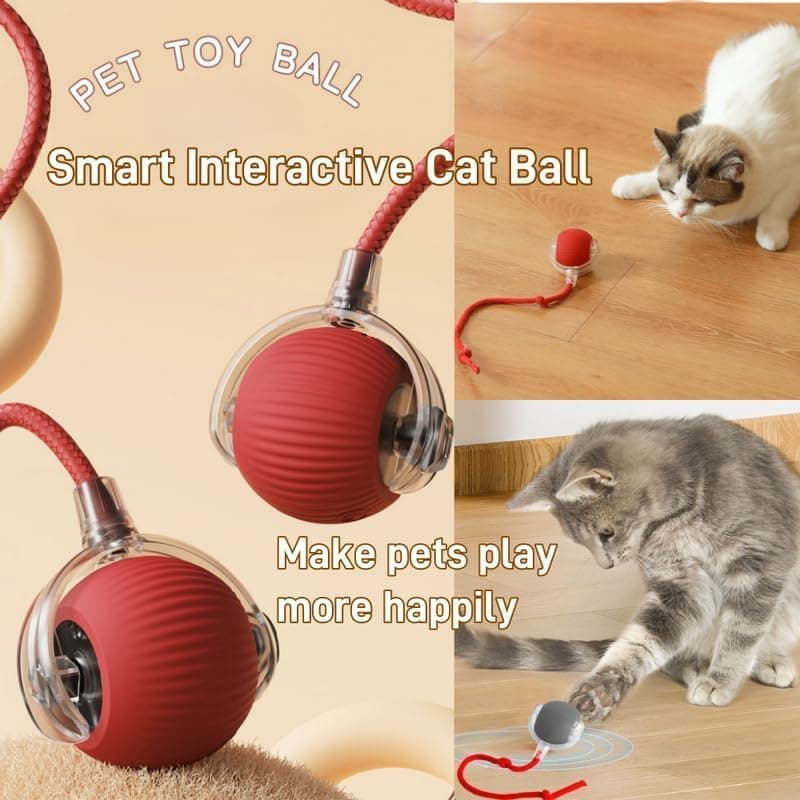 Interactive Cat Toy Ball Electronic Automatic with 3 Modes, Compatible with Cats, Green - Image 5