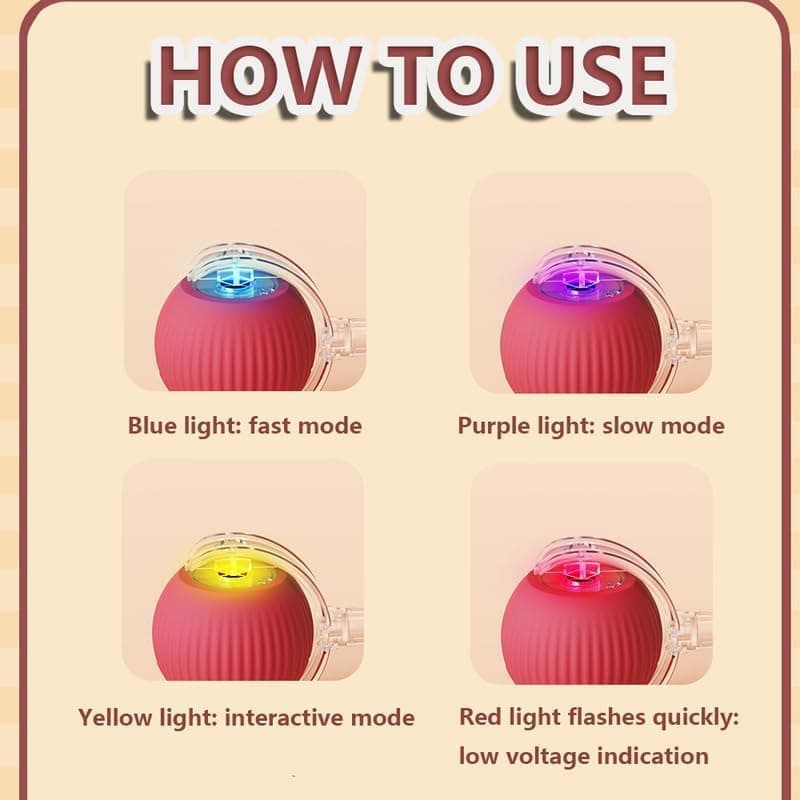 Interactive Cat Toy Ball Electronic Automatic with 3 Modes, Compatible with Cats, Green - Image 6