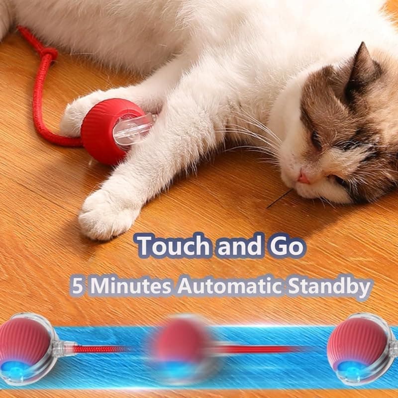 Interactive Cat Toy Ball Electronic Automatic with 3 Modes, Compatible with Cats, Green - Image 7