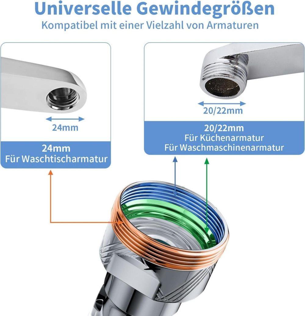 360° Swivel Faucet Extender with 2 Flow Modes, 1440° Rotation, for Kitchen Sink - Image 6