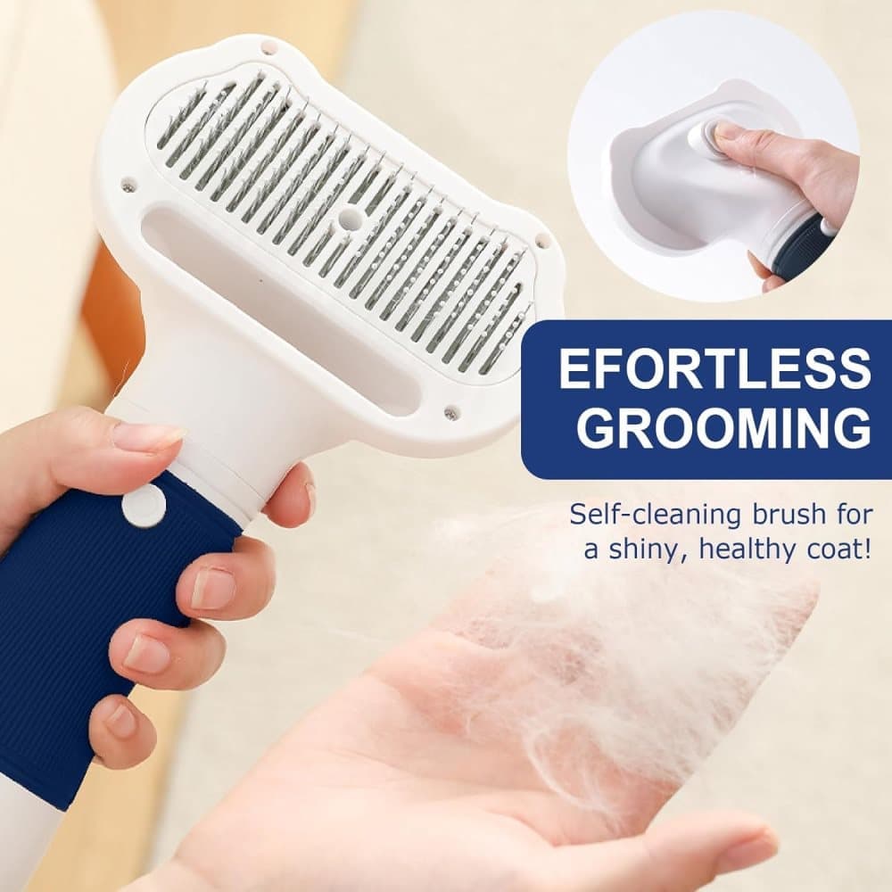 Pet Hair Dryer 3-in-1 with Brush for Dogs and Cats, Portable Quiet, 3 Heat Settings Overheat Protection, Pink - Image 5