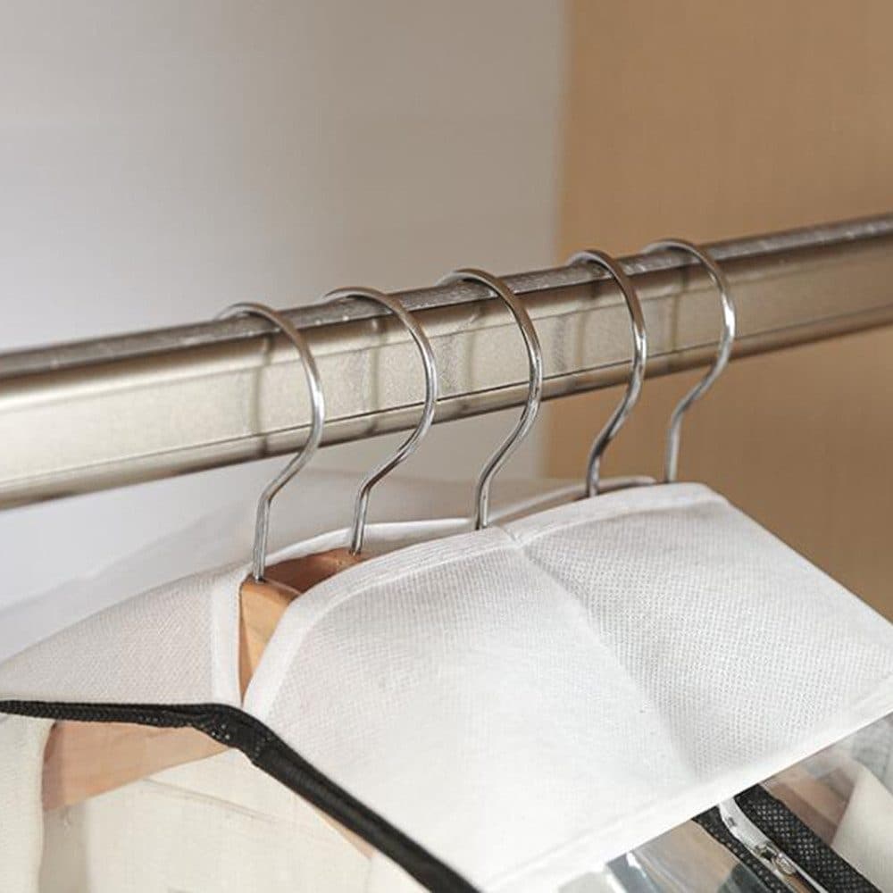 3-Pack Transparent Dustproof Garment Storage Bags with Zipper for Wardrobe, PEVA, 60 x 25 x 130cm - Image 8