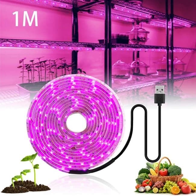 1M Full Spectrum USB LED Grow Light for Small Plants and Greenhouses, Cuttable Design - Image 2