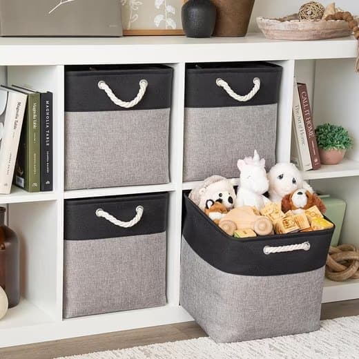 33 Storage Basket Cube for Clothes and Toys, 33x33x33 cm, Perfect for Home Use - Image 2