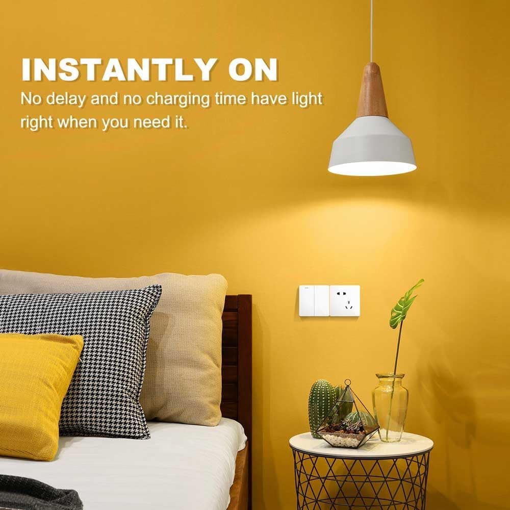 Rechargeable LED Bulb with 3 Color Temperatures 3000-6500K, Dimmable, Timer and Remote Control, E27 Lamp Holder, Wireless Night Light - Image 5