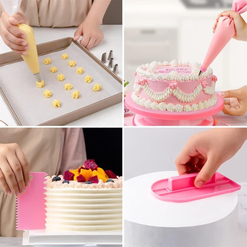 40-Piece Piping Bag Set with Nozzles for Cake Decorating, Pastry, and Desserts - Image 6