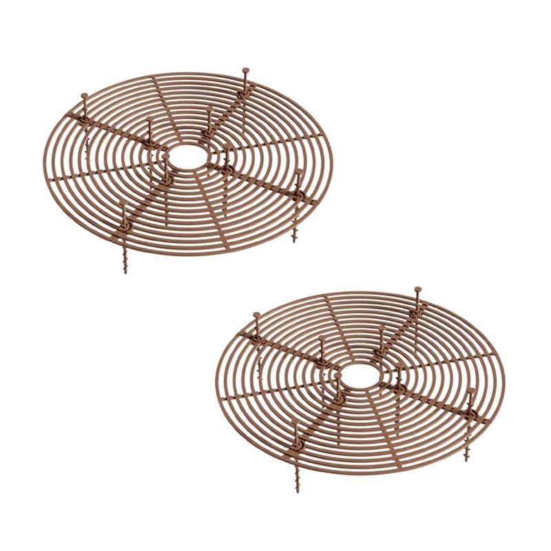2-pack Waterproof Cuttable Pot Covers, Prevents Pets from Digging, Compatible with Indoor and Outdoor Gardens, Brown, M - Image 1