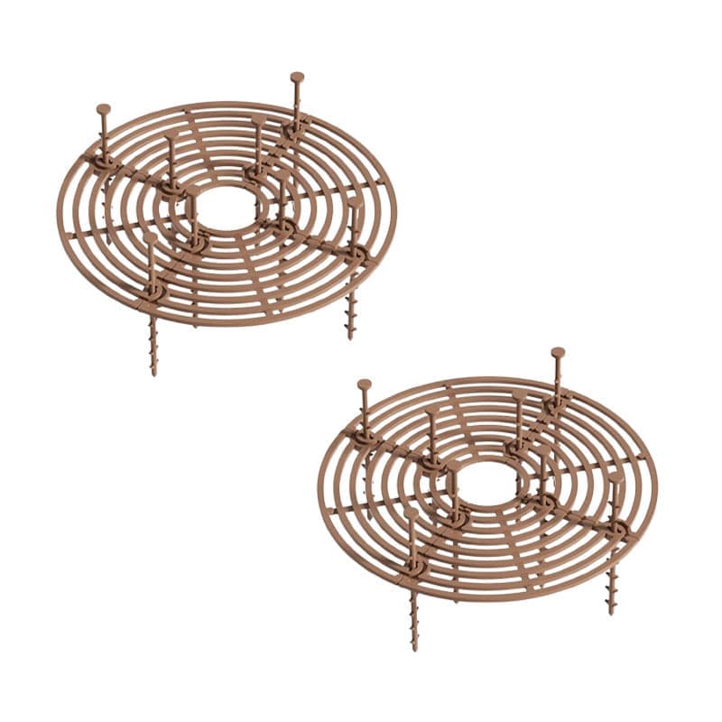 2-pack Brown Pot Covers, Waterproof and Cuttable, Prevents Pets from Digging, Compatible with Indoor and Outdoor Gardens, S - Image 1