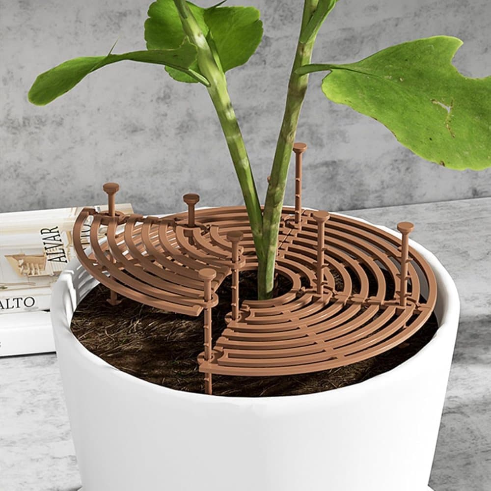 2-pack Waterproof Cuttable Pot Covers, Prevents Pets from Digging, Compatible with Indoor and Outdoor Gardens, Black, S - Image 5