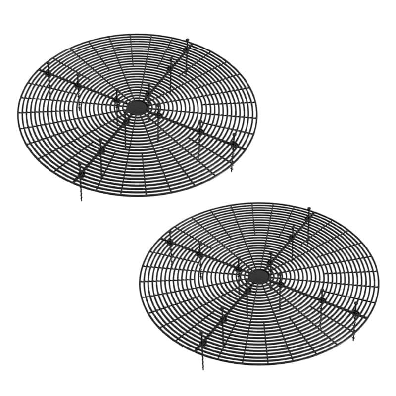 2-Pack Waterproof Cuttable Pot Covers for Indoor and Outdoor Gardens, Prevents Pets from Digging, Black, L - Image 1