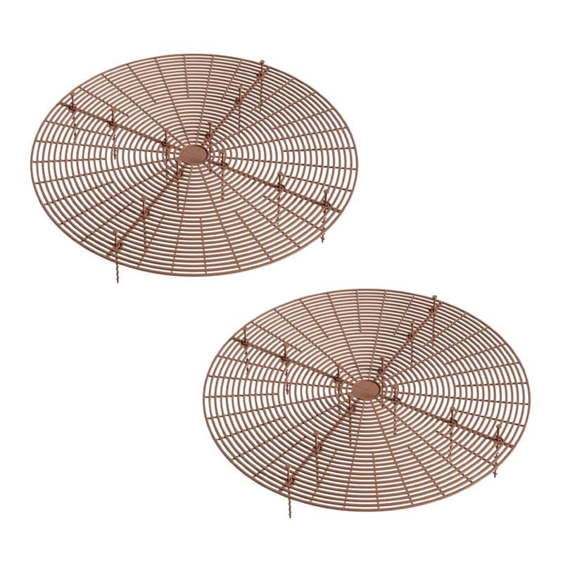 2-Pack Waterproof Cuttable Pot Covers, Prevents Pets from Digging, for Indoor and Outdoor Gardens, L, Brown - Image 1