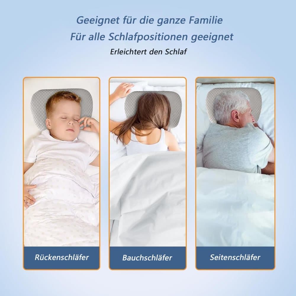 Microfiber Pillow with Ear Holes for Side Sleepers, Comfortable Perforated Design - Image 4