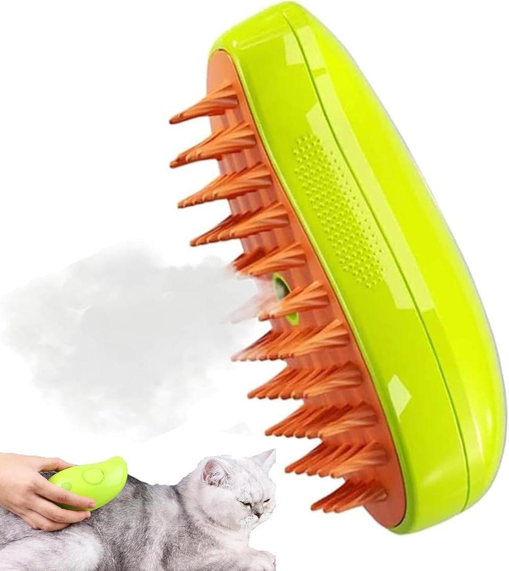 Pet Brush for Cats and Dogs, Green, Compatible with Oral-B and Braun - Image 1
