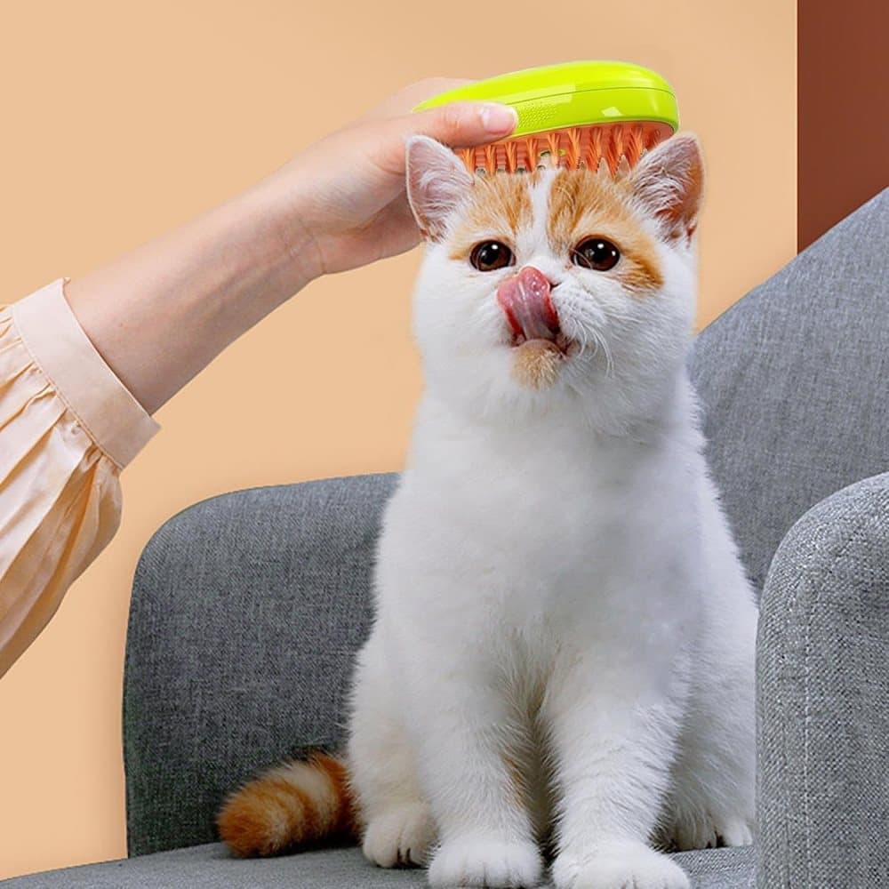 Pet Brush for Cats and Dogs, Green, Compatible with Oral-B and Braun - Image 2