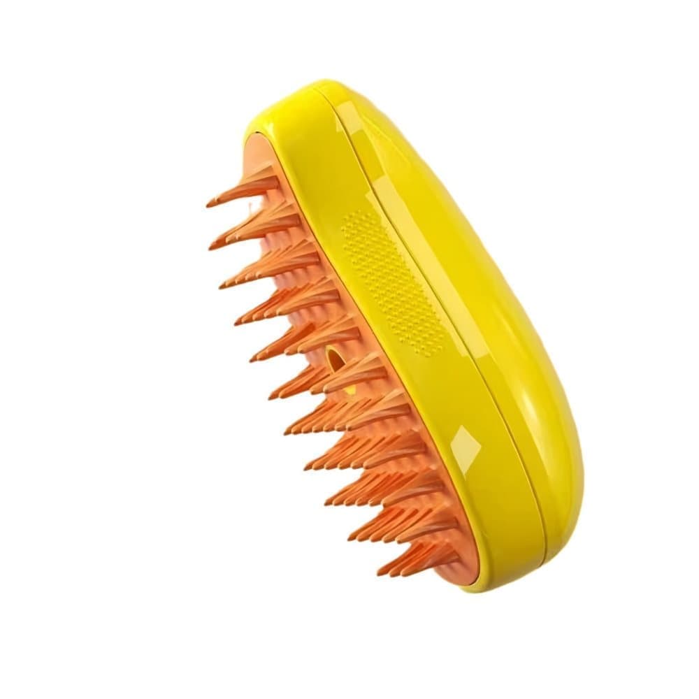 Pet Brush for Cats and Dogs, Yellow, Compatible with All Pets - Image 1