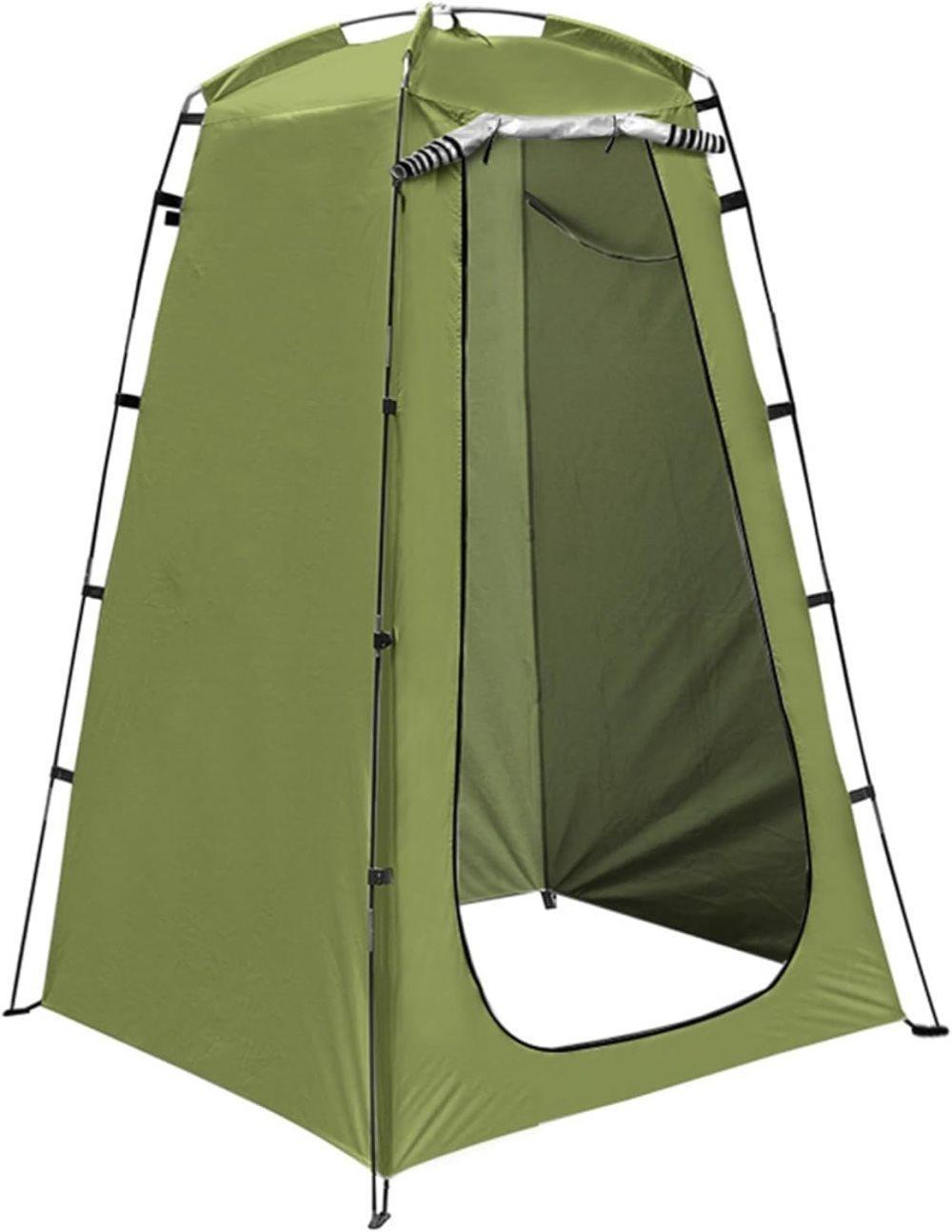 Pop-up Tent Changing Room Foldable Outdoor Camping Shelter with Inner Pocket, 120x120x190 cm, Green - Image 1