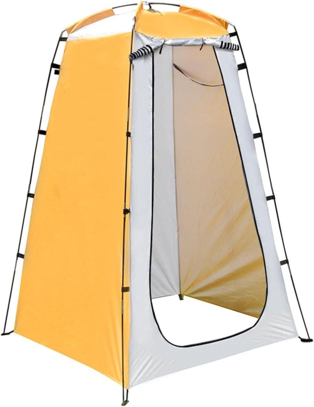 Pop-up Tent Changing Room 120x120x190 cm, Foldable Outdoor Camping Shelter with Inner Pocket, Multicolored - Image 1