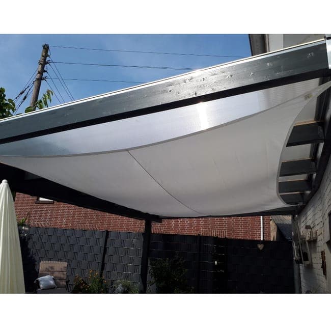 2X3M Waterproof UV-Protective Sun Sail for Outdoor Shade, Gray, 2x3m - Image 4