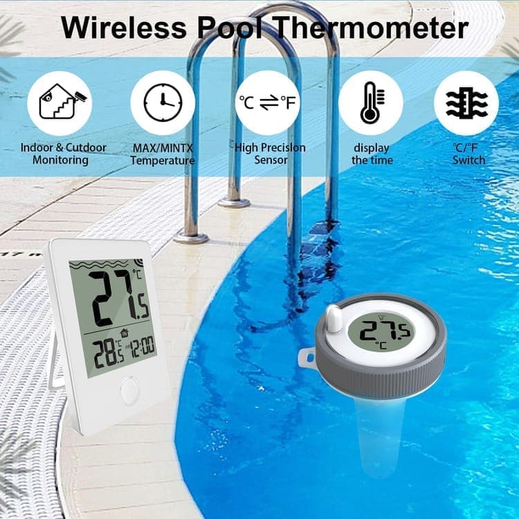 Floating Pool Thermometer Wireless with LED Display IPX8 Water Resistant, for Pool and Spa - Image 3