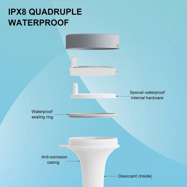 Floating Pool Thermometer Wireless with LED Display IPX8 Water Resistant, for Pool and Spa - Image 5