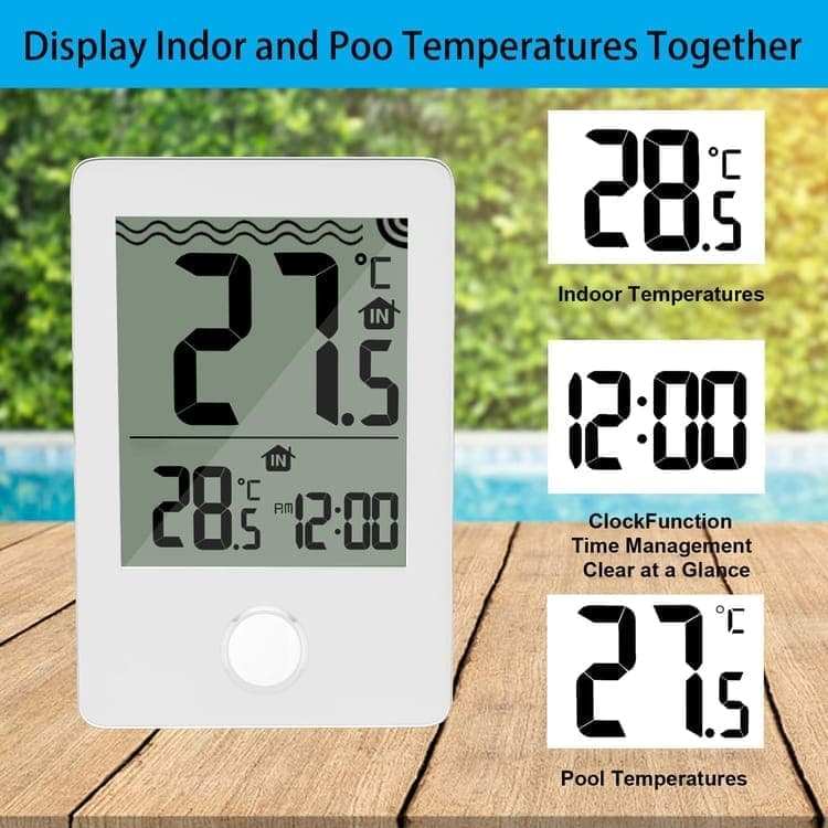 Floating Pool Thermometer Wireless with LED Display IPX8 Water Resistant, for Pool and Spa - Image 6