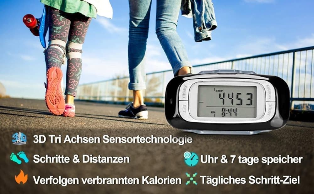 3D Sensor Pedometer, Multifunctional Step Counter for Daily Exercise and Health Tracking - Image 3
