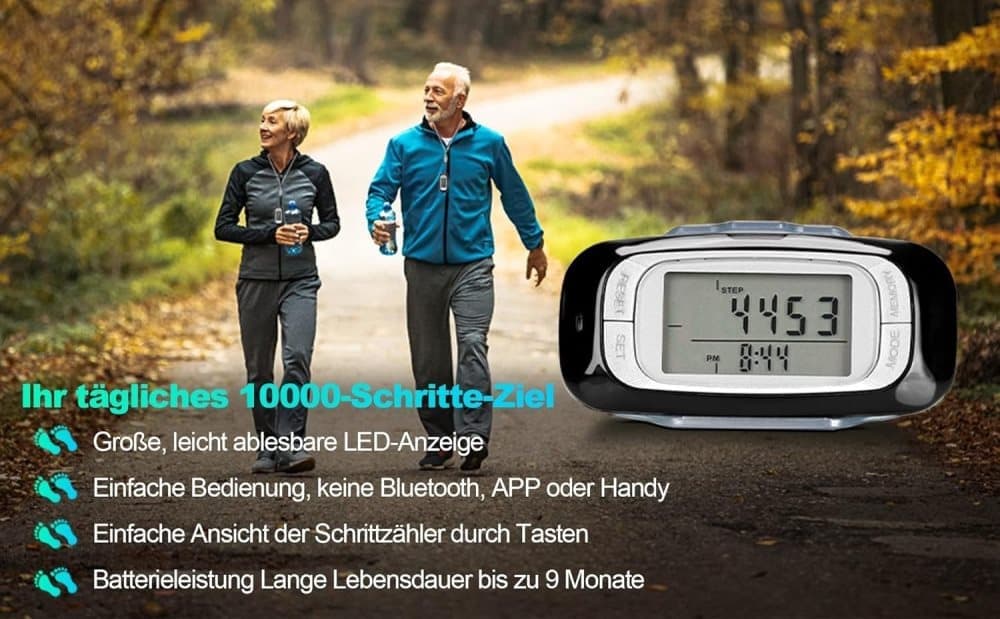 3D Sensor Pedometer, Multifunctional Step Counter for Daily Exercise and Health Tracking - Image 4