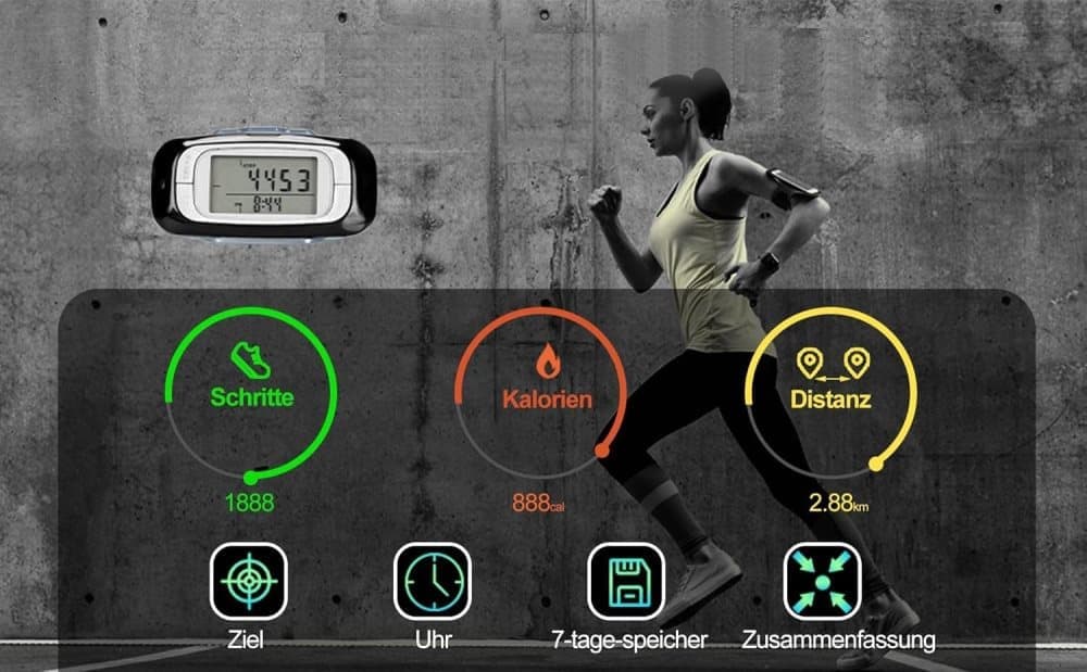 3D Sensor Pedometer, Multifunctional Step Counter for Daily Exercise and Health Tracking - Image 5