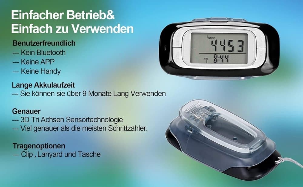 3D Sensor Pedometer, Multifunctional Step Counter for Daily Exercise and Health Tracking - Image 6