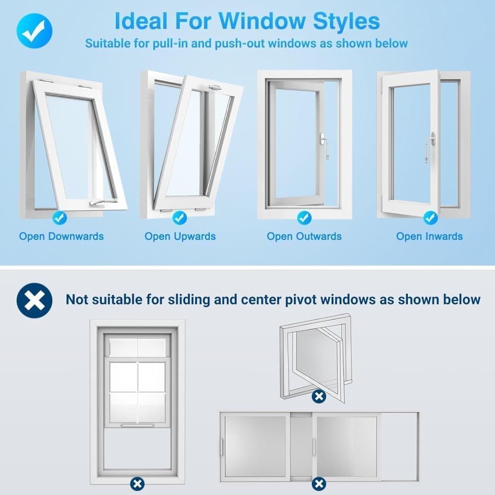 Window Seal for Portable AC with Zipper and Tape, Compatible with All Mobile Air Conditioners, 300 x 32cm - Image 4