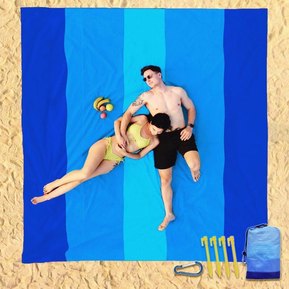 Waterproof Sand-Free Beach Blanket, 210x200 cm, Ultra-Light Portable for Beach Picnics and Camping - Image 5
