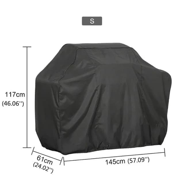 Waterproof BBQ Cover Oxford UV Protection, 145 x 61 x 117cm, for Garden Barbecue - Image 6