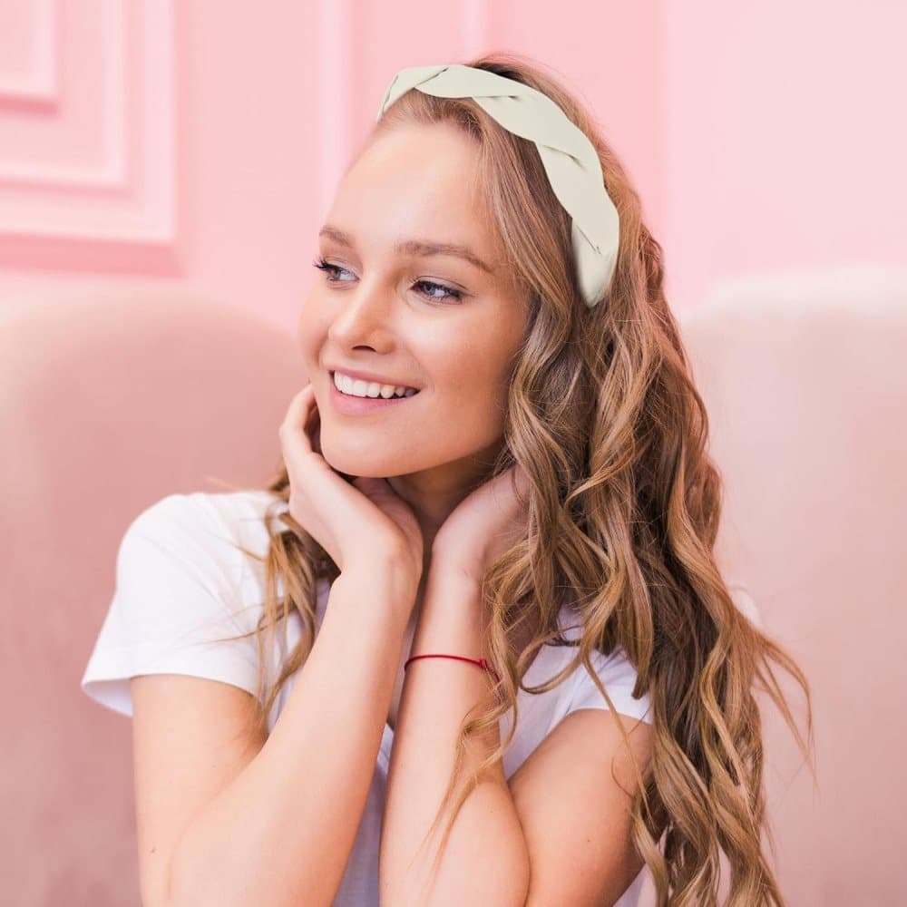 4-Pack Braided Headbands for Women, Wide Tiaras - Image 8