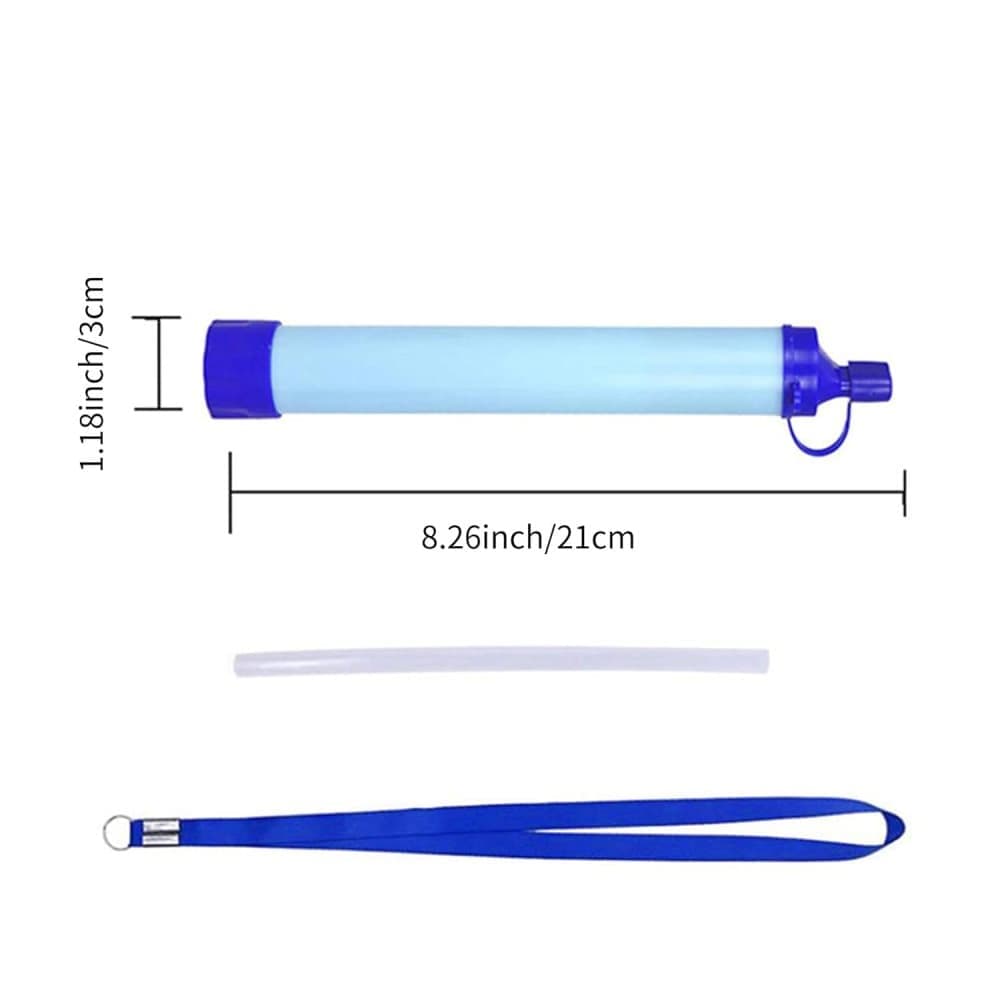 Portable Water Filter with Carbon Filter for Emergency Camping Hiking - Image 2
