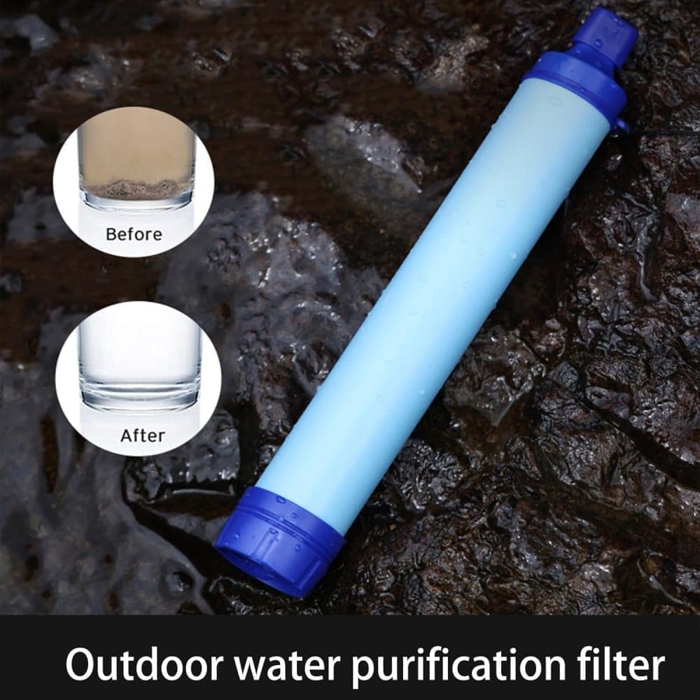 Portable Water Filter with Carbon Filter for Emergency Camping Hiking - Image 5