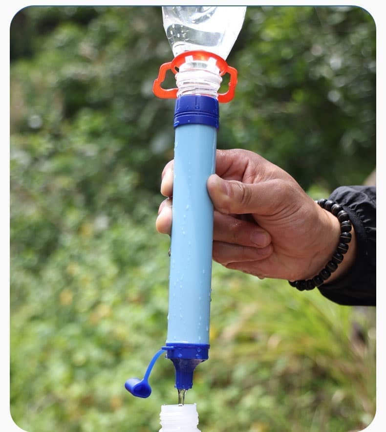 Portable Water Filter with Carbon Filter for Emergency Camping Hiking - Image 6
