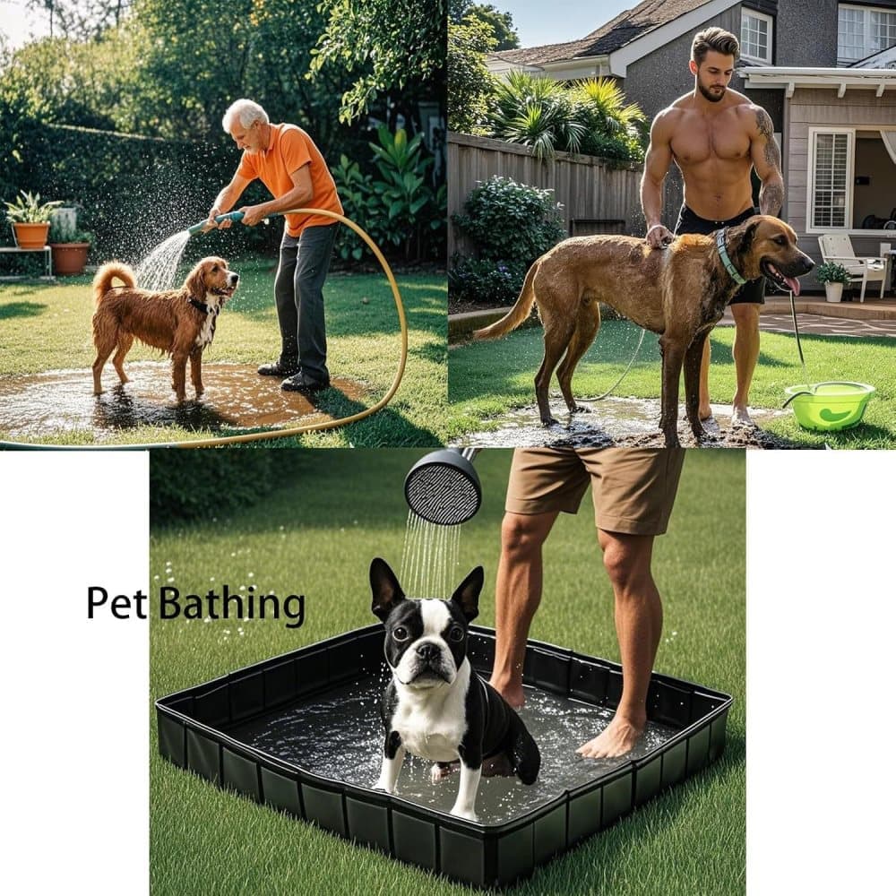 Portable Folding Camping Shower Base for Outdoor Shower Tent, RV, Pet Bath, Compatible with Most Brands - Image 4