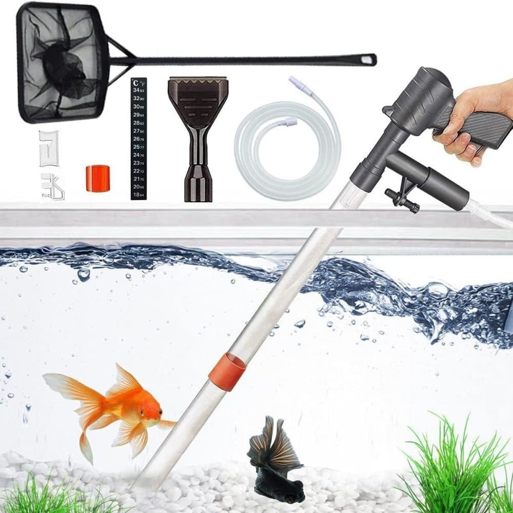 Aquarium Bottom Cleaner Set for Fish Tank, Effective Sand Cleaner, Compatible with Aquariums - Image 1