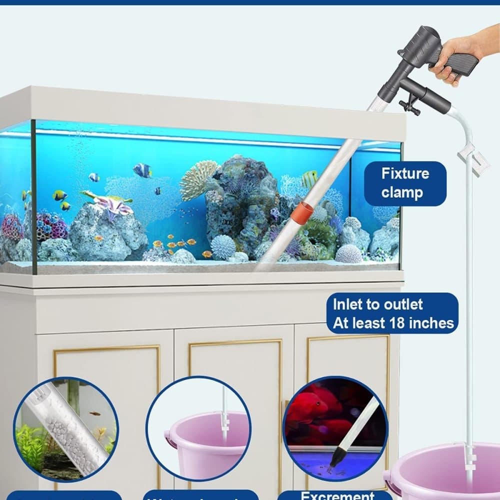 Aquarium Bottom Cleaner Set for Fish Tank, Effective Sand Cleaner, Compatible with Aquariums - Image 5