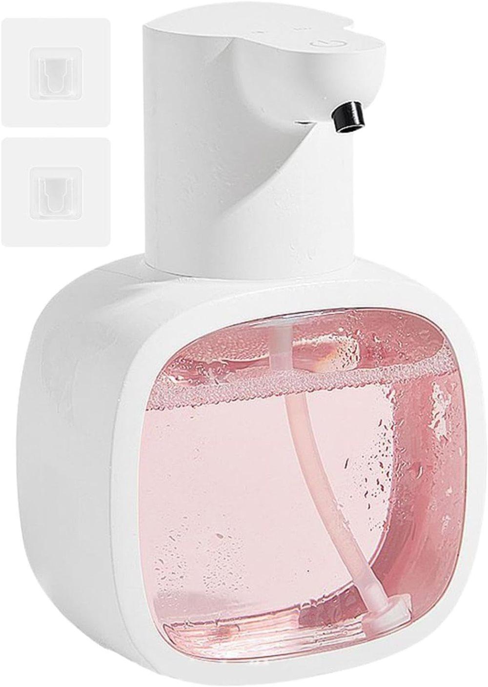 500ml Rechargeable Automatic Soap Dispenser Wall Mounted with 4 Levels, Compatible with Kitchen and Bathroom - Image 1