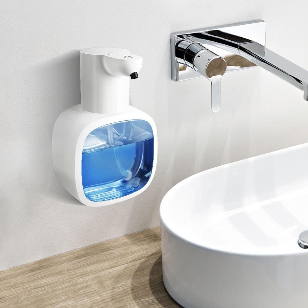 500ml Rechargeable Automatic Soap Dispenser Wall Mounted with 4 Levels, Compatible with Kitchen and Bathroom - Image 7