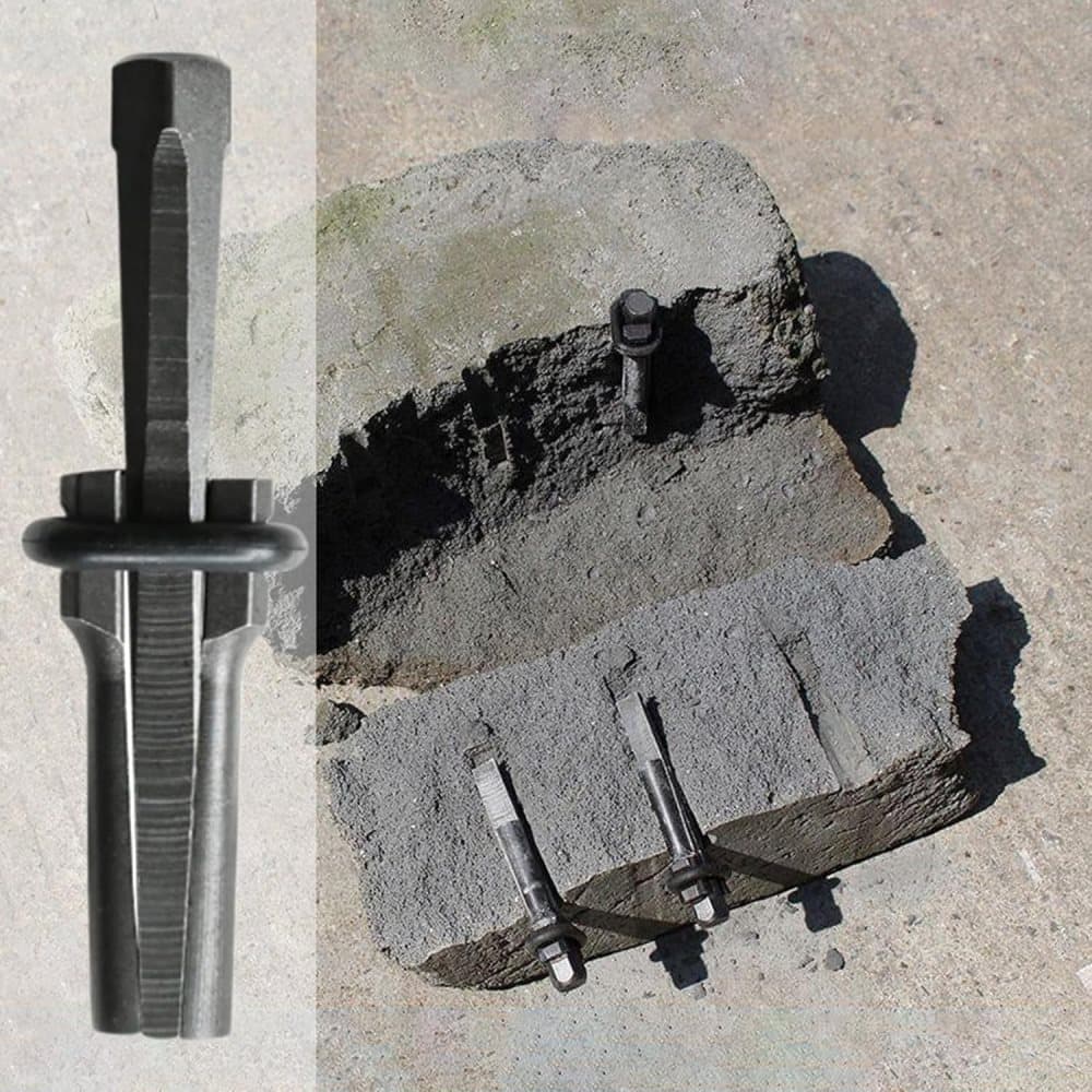 5-Pack 16mm Cracking Wedges, Durable Rock Cutting Tool for Stone Cracking, 16mm - Image 3